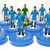 Subbuteo Andrew Table Soccer San Marino National Team 1998-99 on Hasbro Classic Bases